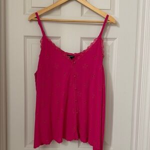 Torrid Fuchsia Eyelet Camisole